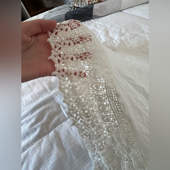 Free People Intimately White Sheer Maxi Lace Dress NWOT - Picture 9 of 12